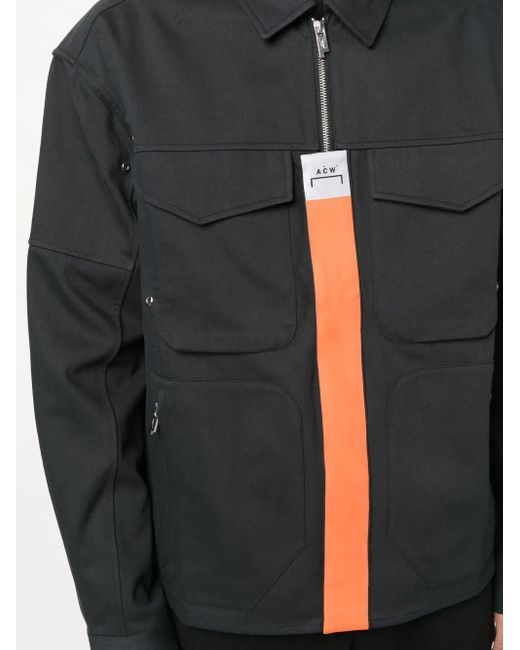 A_COLD_WALL* Black Stria Shirt Jacket for men