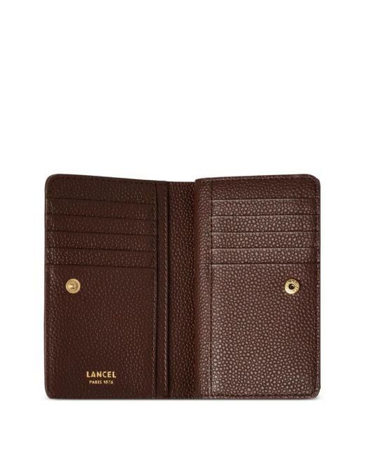 Lancel Brown Ninon Rectangular-Zip Leather Wallet