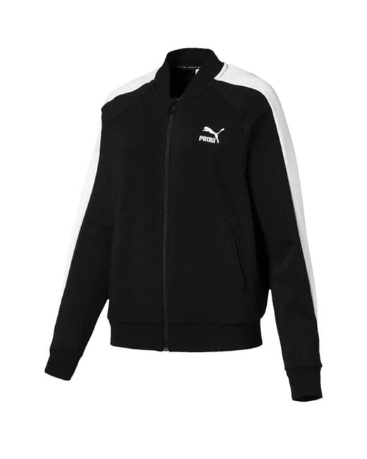 PUMA Black T7 Zip Top