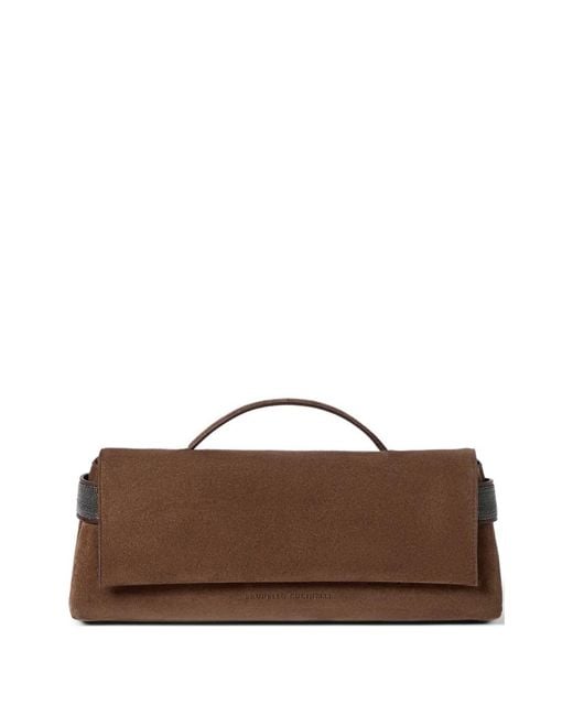 Clutch di Brunello Cucinelli in Brown