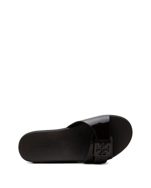 Tory Burch Black Mellow Slides