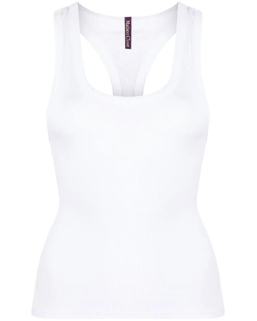 Maison Close Katoenen Top in het White