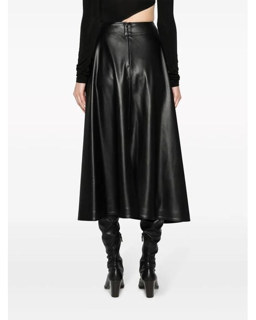 Stella McCartney Black Knotted Midi Skirt