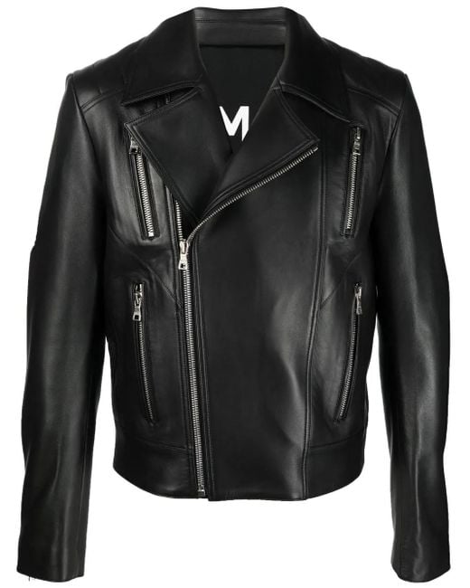 Balmain Bikerjack Met Dubbele Rij Knopen in het Black voor heren