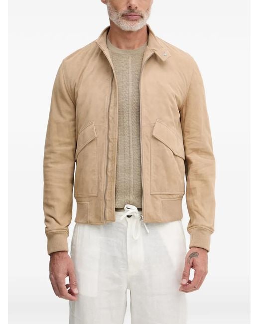 Trussardi Natural Zip-Up Jacket for men
