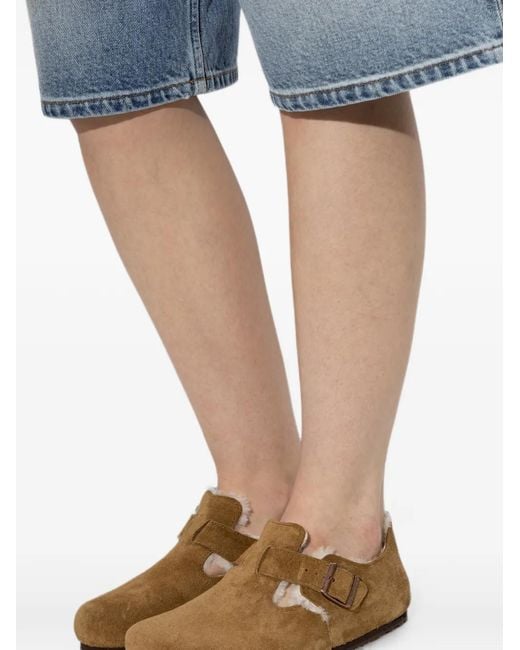 Birkenstock Brown London Shearling Sandals