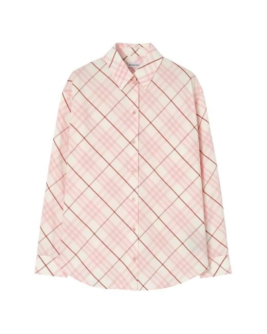 Burberry Pink Relaxed Fit Shirt