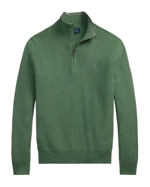 Polo Ralph Lauren Green Cotton Sweatshirt for men