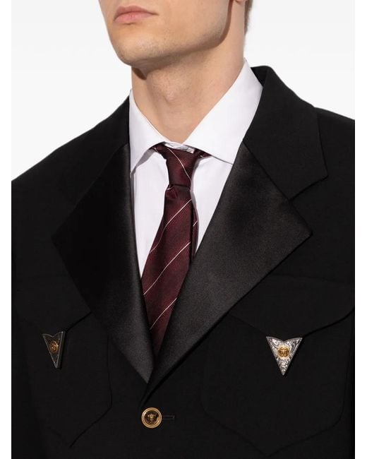 Tom Ford Purple Diagonal-Stripe Silk Tie for men