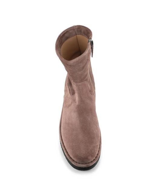 Roberto Del Carlo Brown Suede Platform Ankle Boots