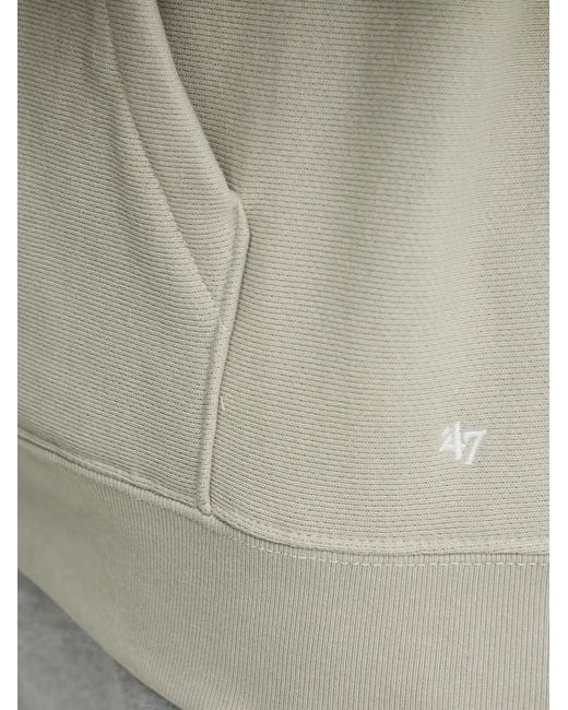 '47 Gray Mlb New York Logo-Print Hoodie for men