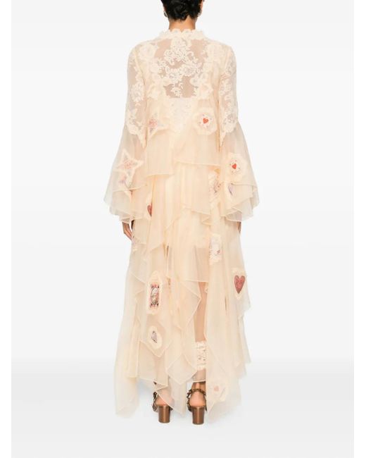 Zimmermann White Spitzenkleid Mit Rüschen