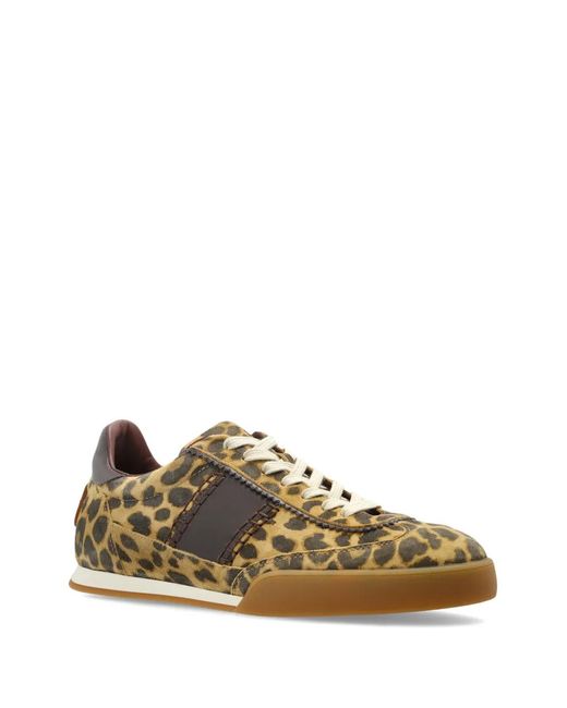 Etro Green Leopard-Print Sneakers