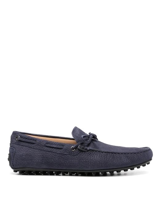 Tod's Blue City Bow-Detail Loafers for men