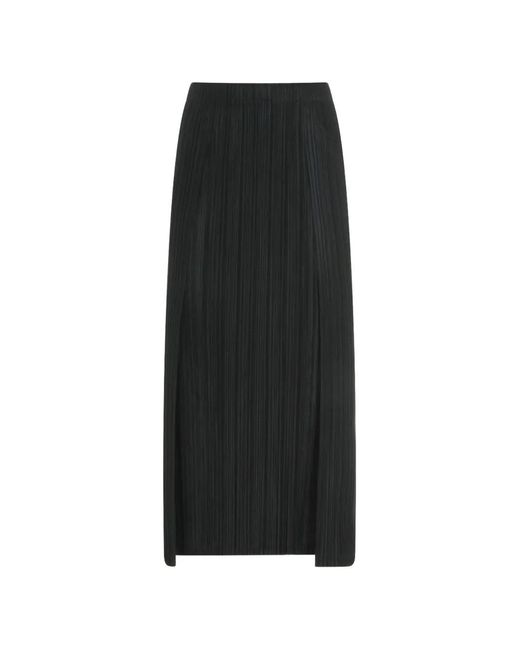 ら*こ様 【美品】PLATS PLEATS ブラック プリーツスカート Pleats Please Issey Miyake レディース ブラック プリーツスカートの