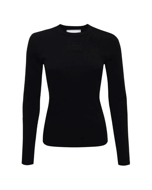 Iceberg Black Logo-Patch Long-Sleeve T-Shirt