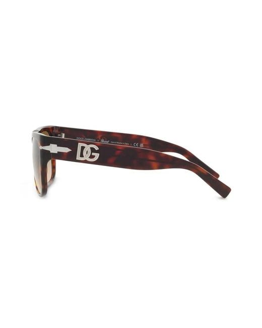 Persol Brown Tortoiseshell Rectangle-Frame Sunglasses
