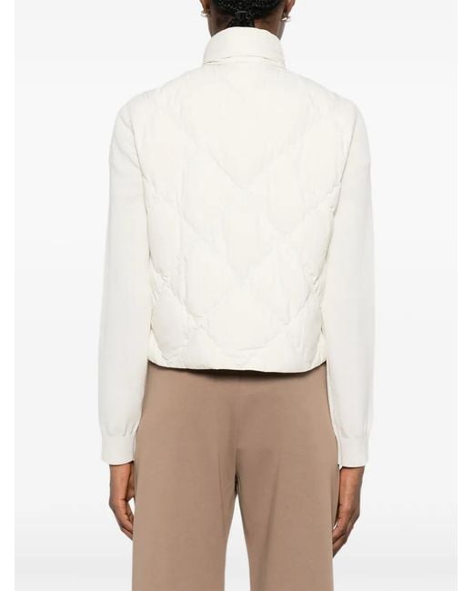 Moncler White Quilted Jacket