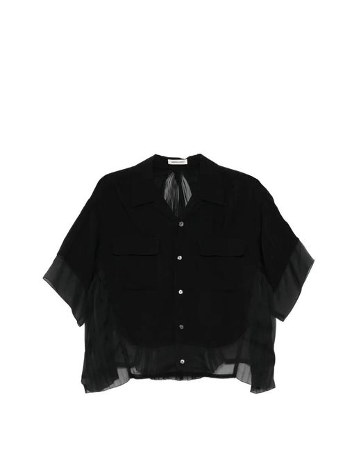 Undercover Black Pleated Shirt