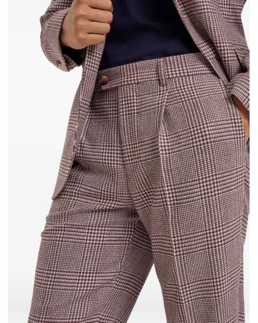 メンズ Brunello Cucinelli プリーツ パンツ Purple