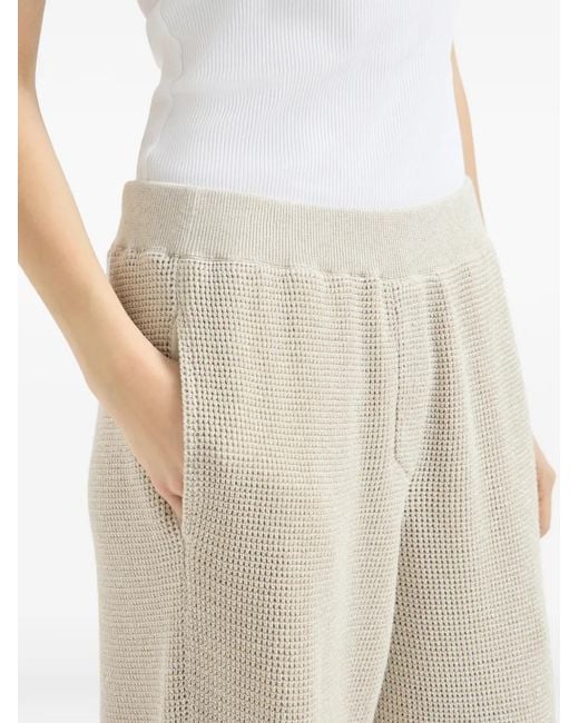 Pantalon De Jogging À Taille Élastique Brunello Cucinelli en coloris White