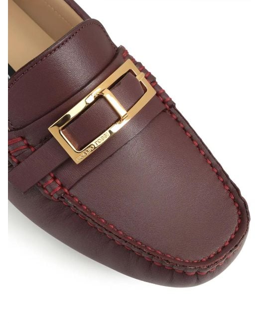 Sergio Rossi Brown Nora Loafers