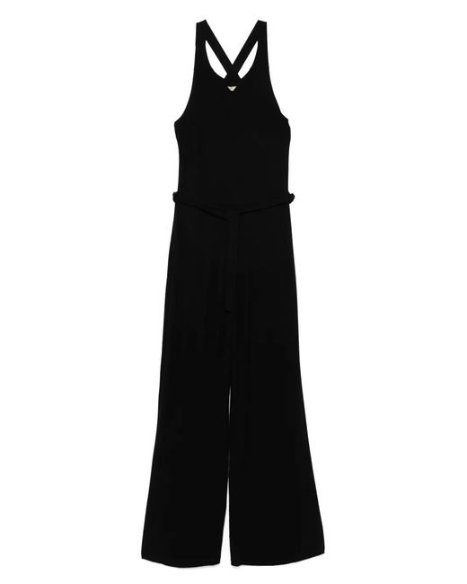 Emporio Armani Black Long Beach Jumpsuit