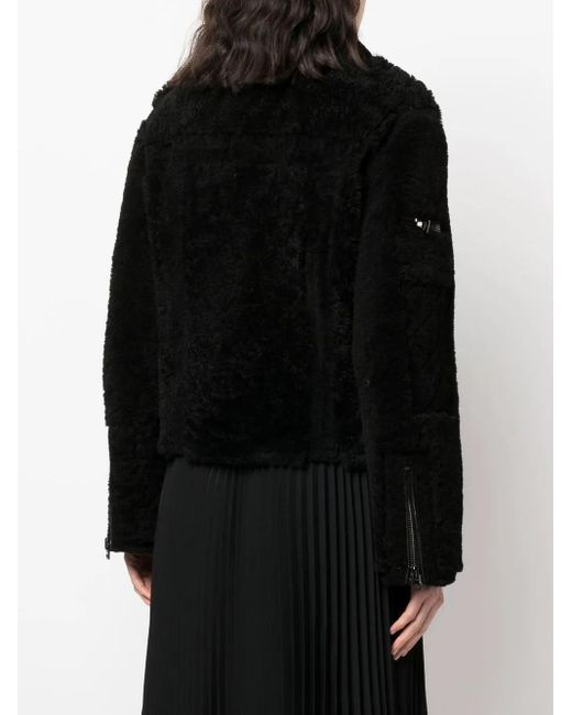 Tom Ford Black Shearling Zipped Jacket