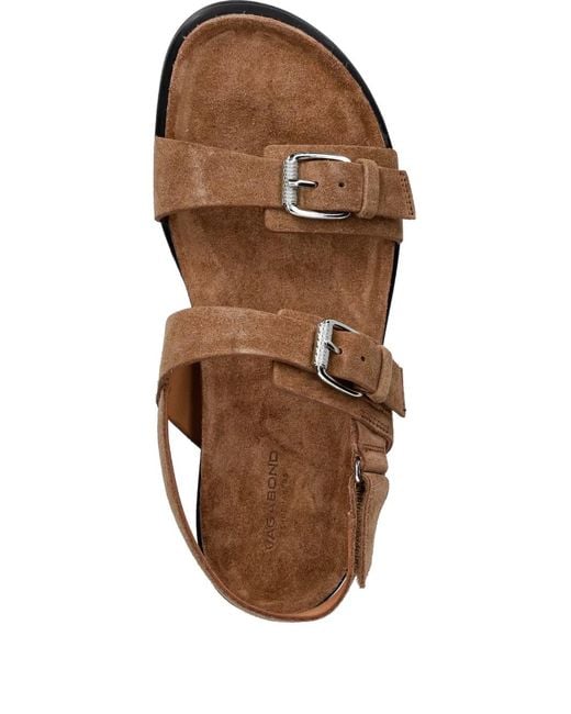 Vagabond White Effie Buckle-Fastening Slingback Sandals