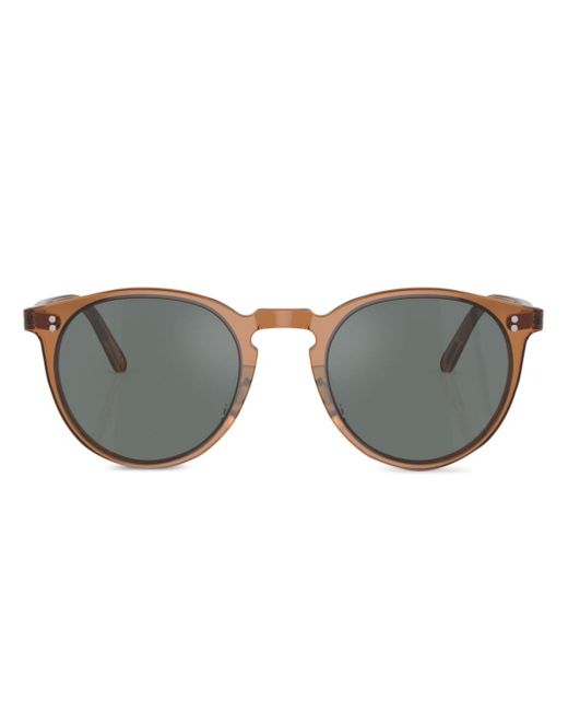Oliver Peoples Gray O'Malley Sun Sonnenbrille im Panto-Design