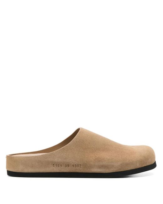Common Projects Brown Suede Mules