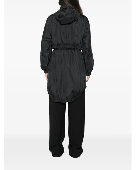 Moncler Black Hooded Drawstring Jacket