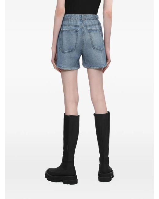 Shorts Elásticos Con Efecto Envejecido Rag & Bone de color Blue