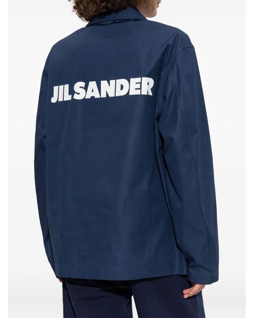 Sobrecamisa con botones a presión Jil Sander de color Blue