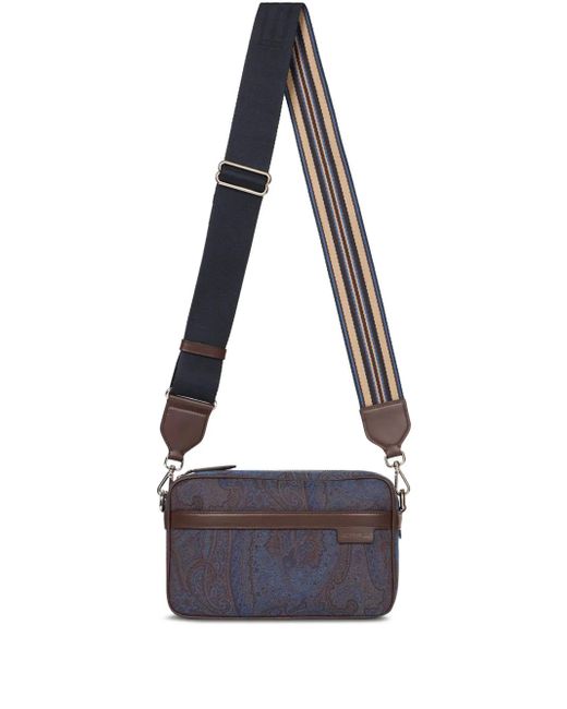Etro White Paisley Cotton-Blend Bag for men
