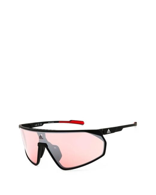 Adidas Pink Shield-Frame Sunglasses for men
