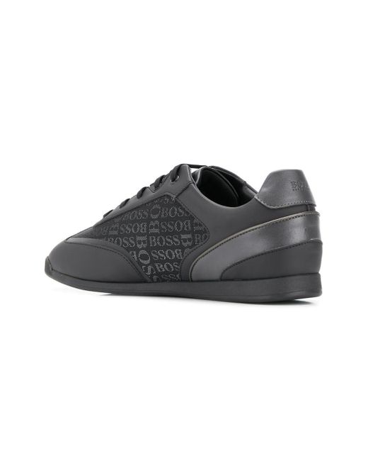 boss logo print trainers