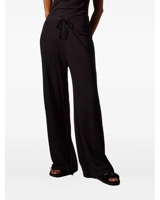 James Perse Black Drawstring Track Pants