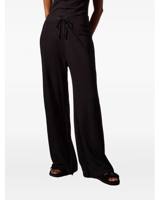 James Perse Black Drawstring Track Pants