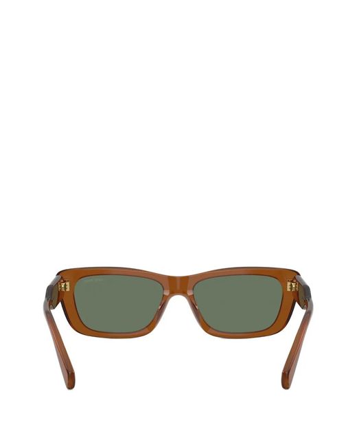 Miu Miu Green Rectangle Sunglasses