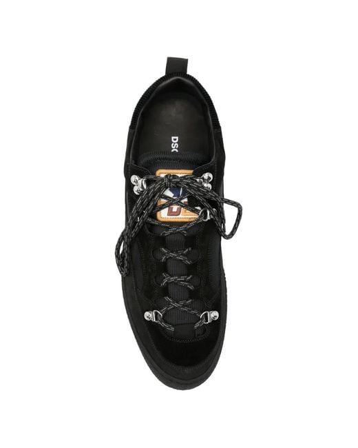 Sneakers Con Inserti di DSquared² in Black da Uomo