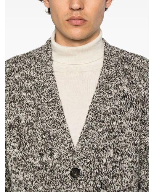 Cárdigan de mezcla de lana Tagliatore de hombre de color Gray