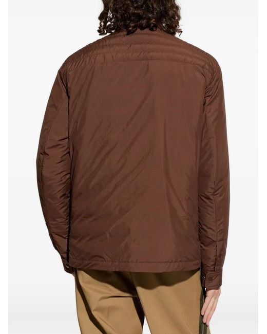 Moncler Brown Mock Collar Jacket for men