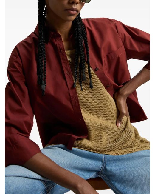 Woolrich Red Poplin Shirt