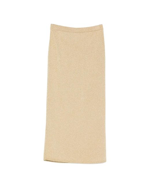 Leslie Amon Natural Jupe Sun En Maille