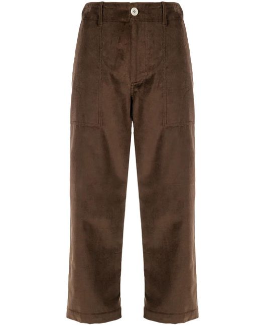 Jejia Brown Gerade Cropped-Hose