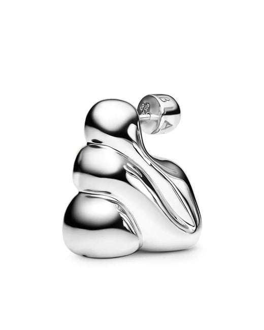 Pendiente Bogota Medium Maria Black de color White