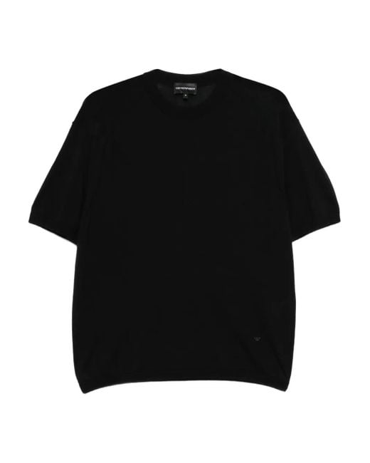 Emporio Armani Black Short-Sleeve T-Shirt for men