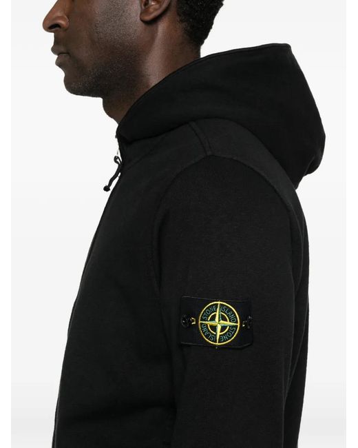 Stone Island Black Felpa for men