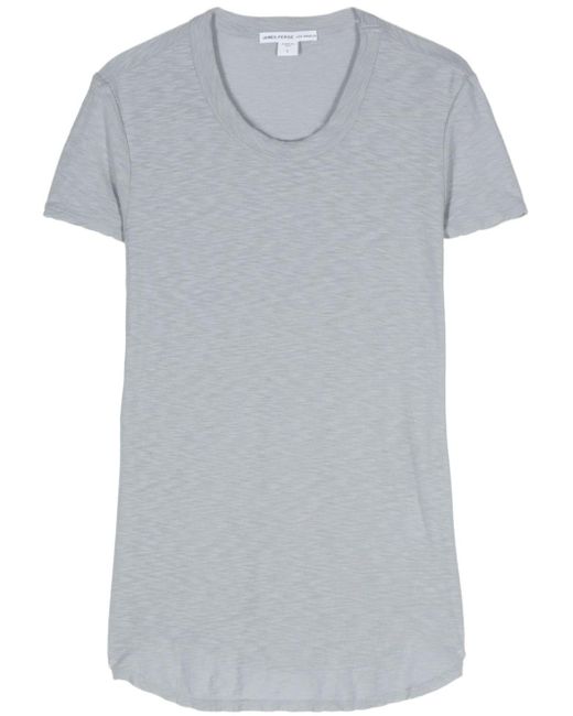 James Perse Slub Cotton T-shirt in het Gray